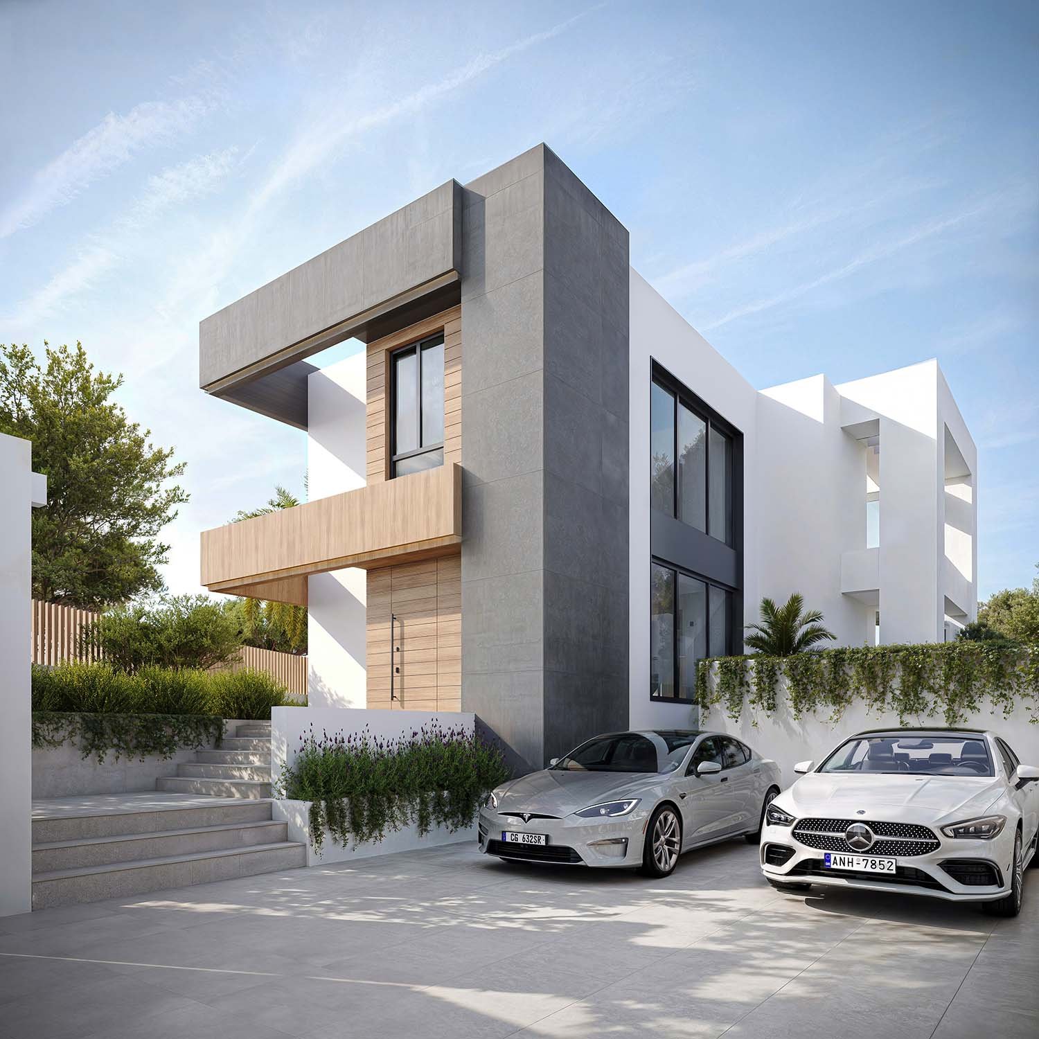 Infografía 3D de una vivienda unifamiliar de obra nueva (2)