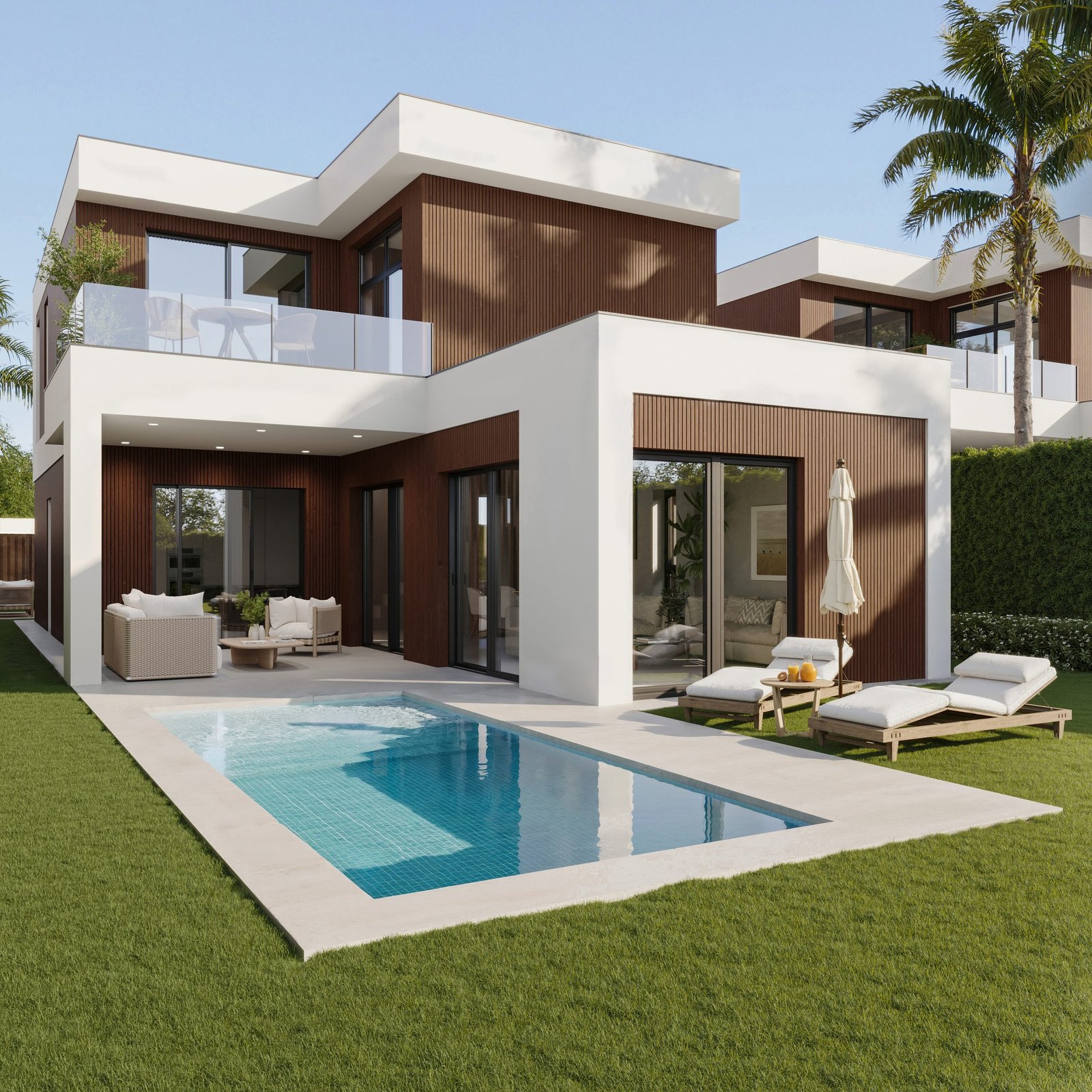 Vista aérea 3D de un conjunto residencial de obra nueva (3)