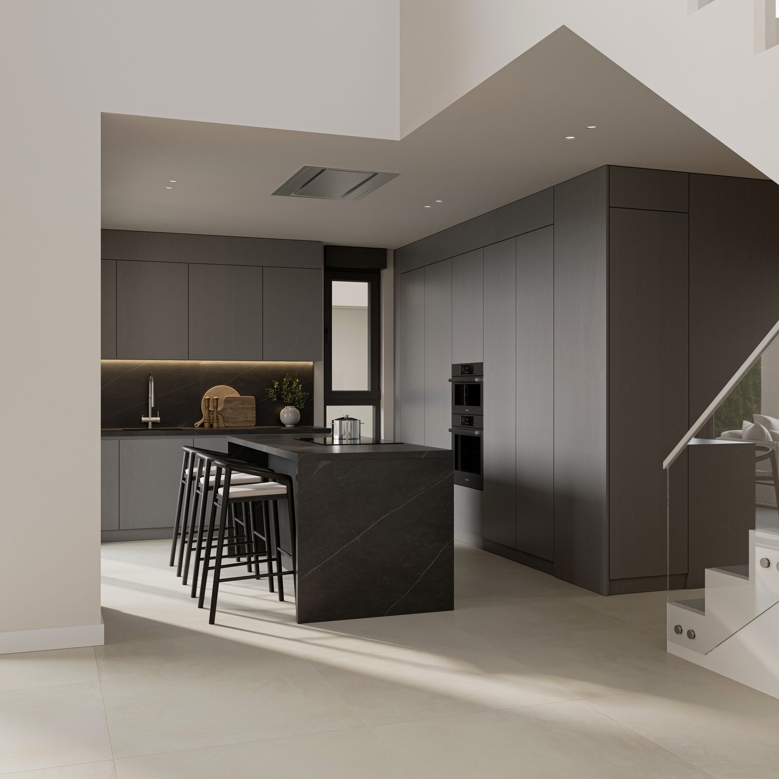 Vista aérea 3D de un conjunto residencial de obra nueva (6)