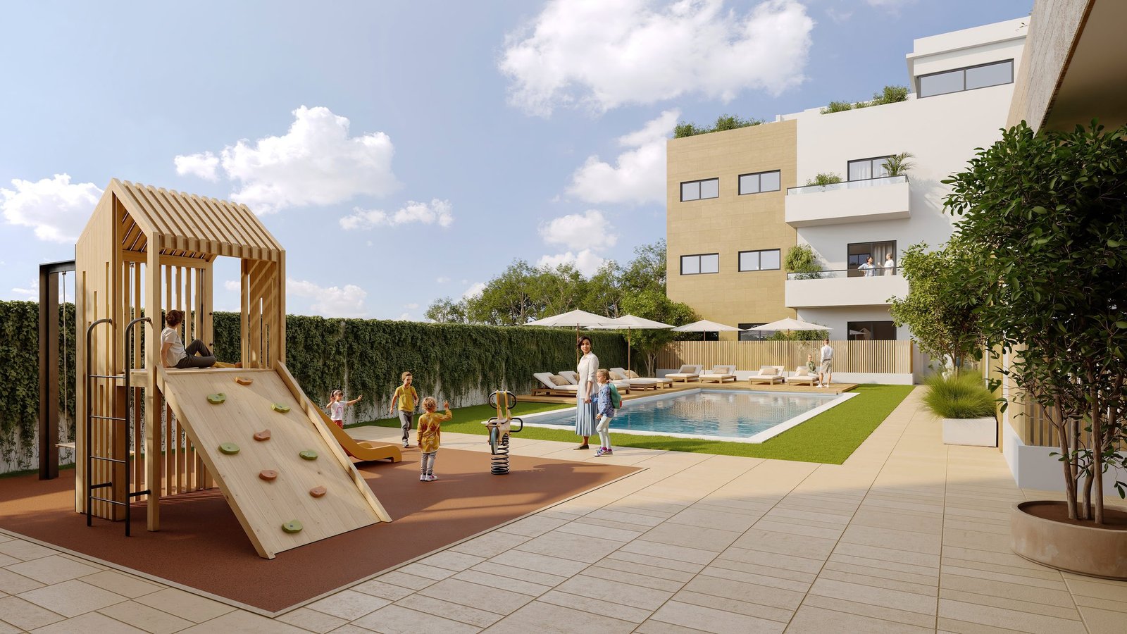 Promoción de obra nueva premium en Sevilla representada en 3D (7)