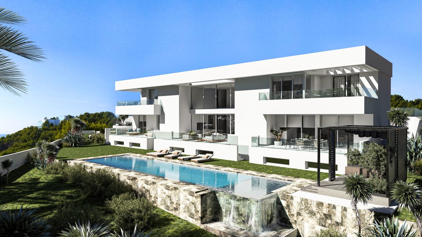 Infografía 3D de una villa de lujo en Málaga (1)