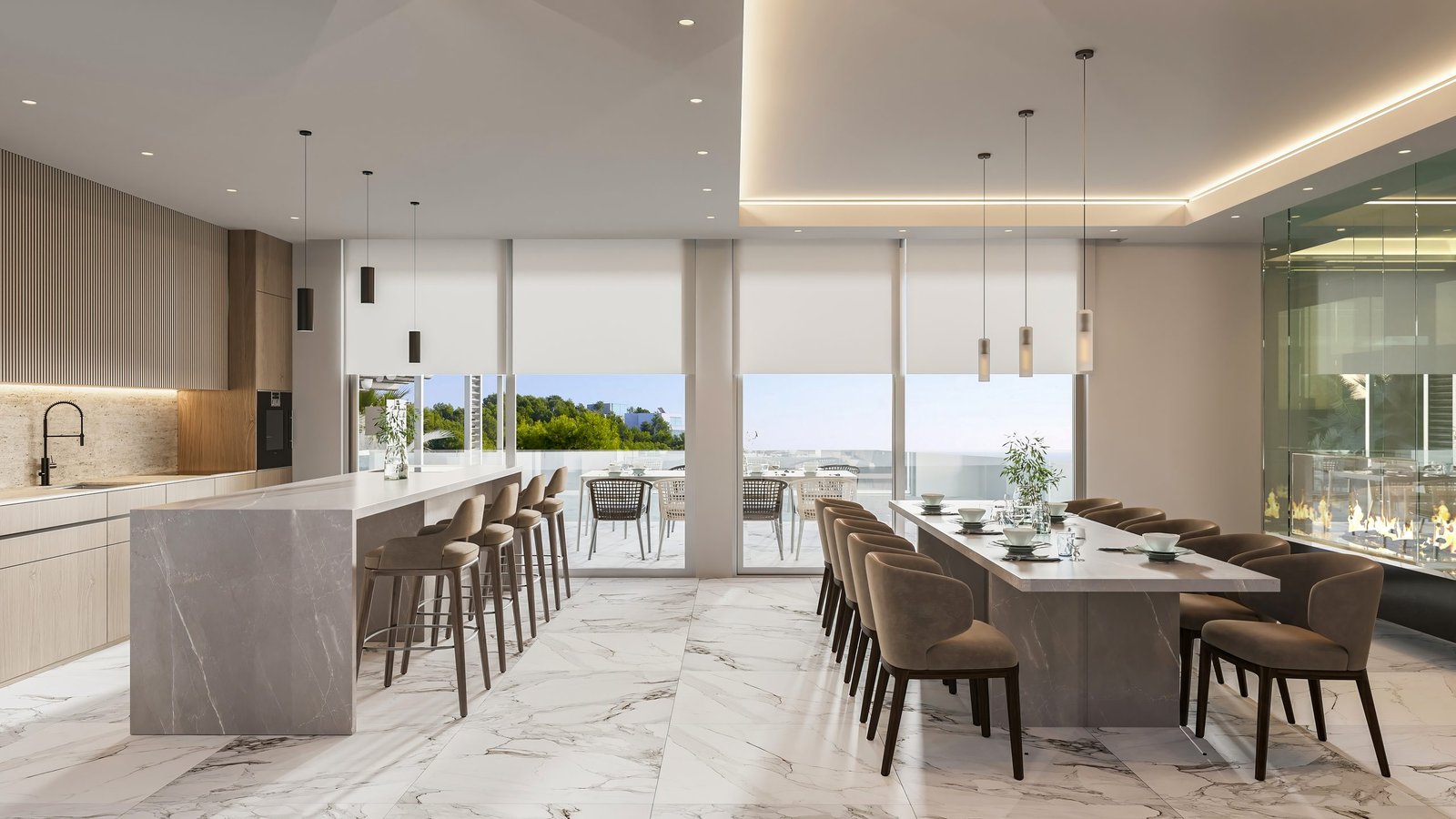 Infografía 3D de una villa de lujo en Málaga (3)