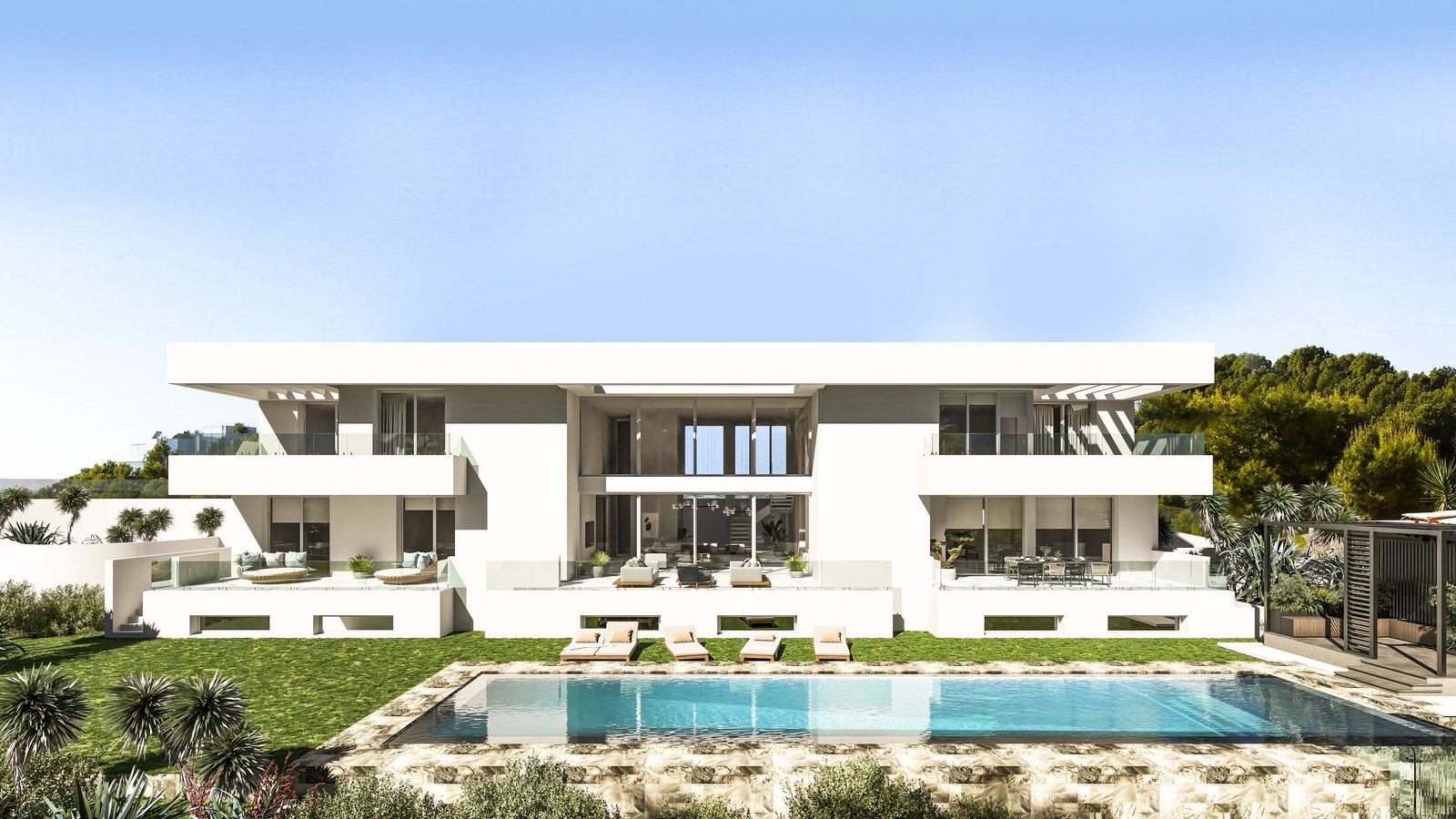 Infografía 3D de una villa de lujo en Málaga (9)