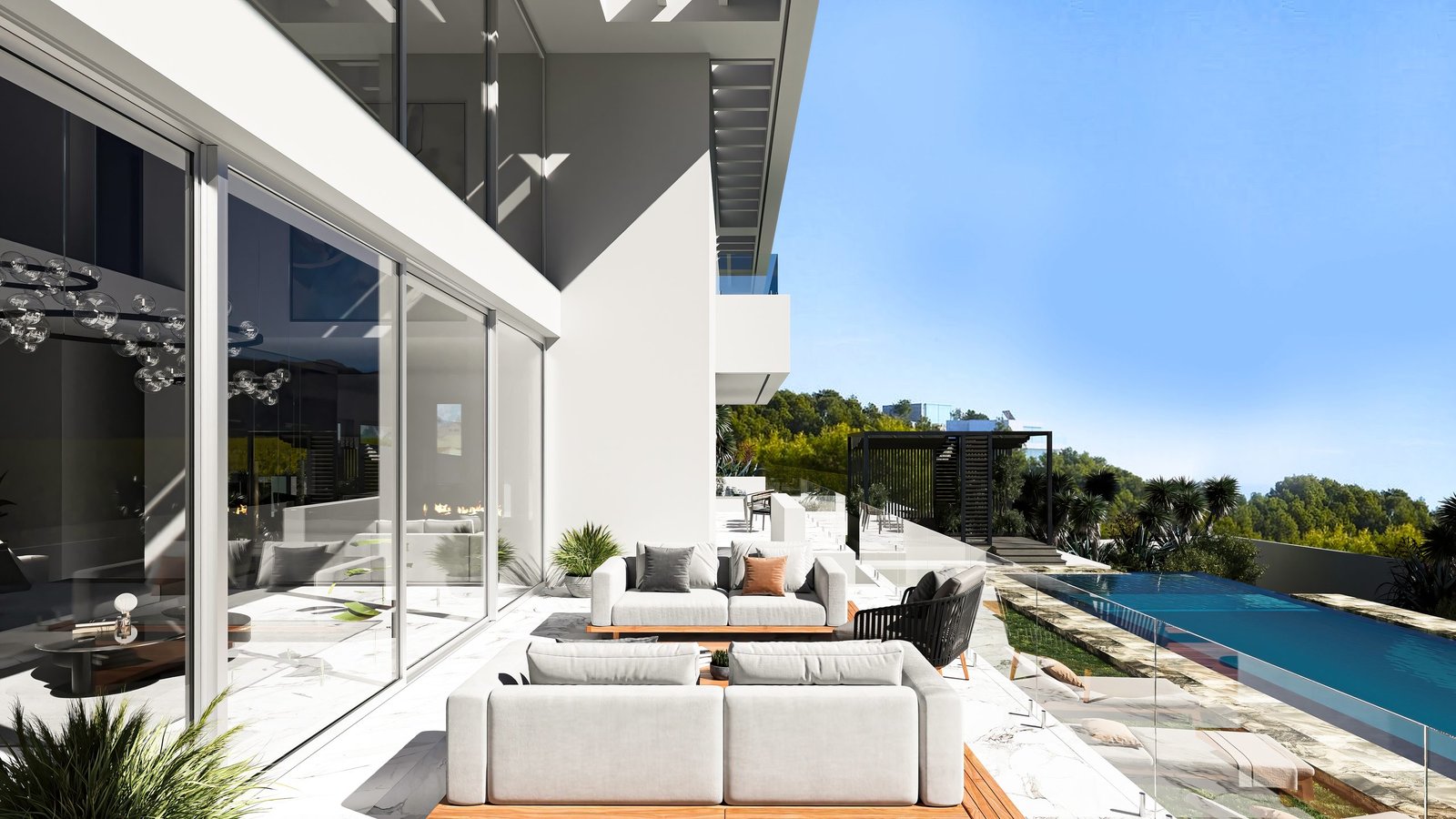 Infografía 3D de una villa de lujo en Málaga (10)