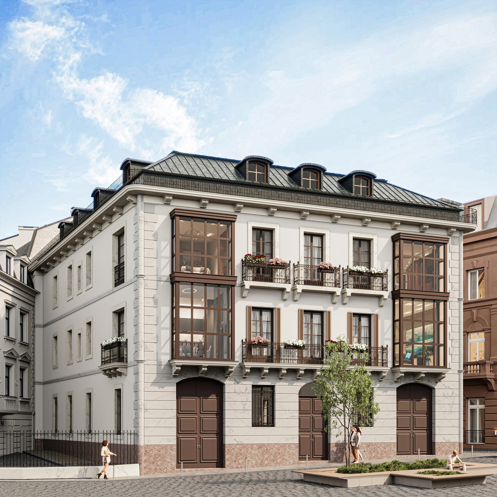 Rehabilitación de un edificio emblemático en Bilbao representada en 3D (4)
