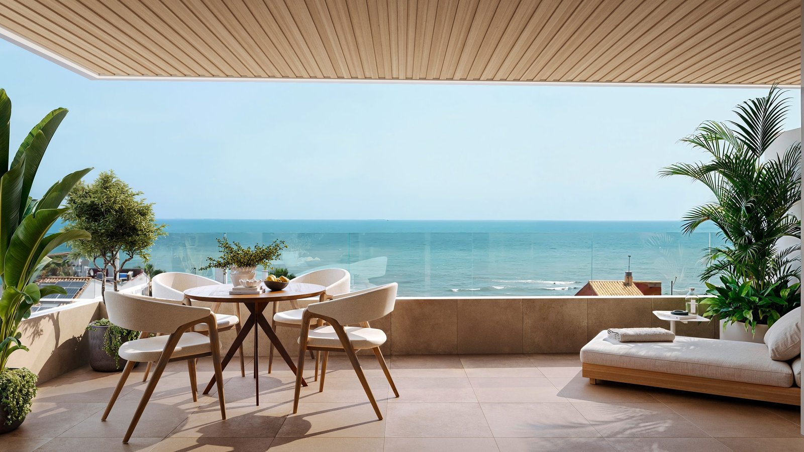 Vista aérea 3D de una promoción residencial con piscina en Valencia (4)