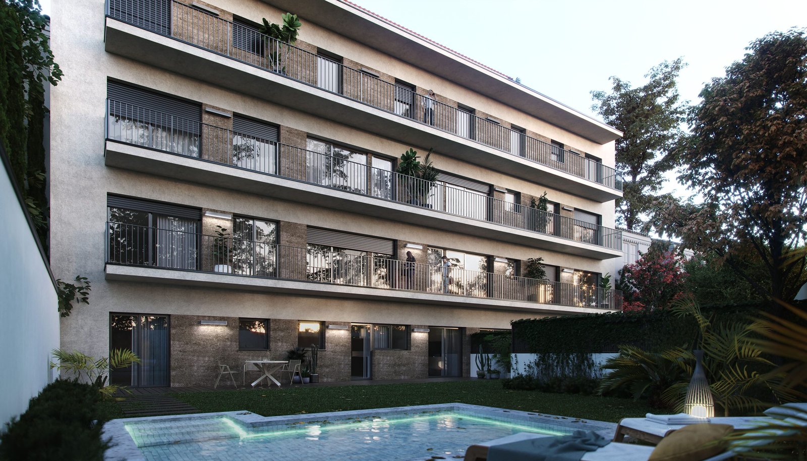 Infografía 3D de un edificio plurifamiliar de obra nueva (2)