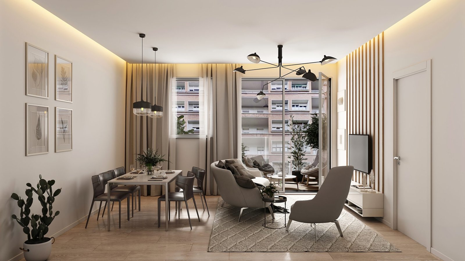 Interior rehabilitado de un edificio emblemático en Bilbao en 3D (2)