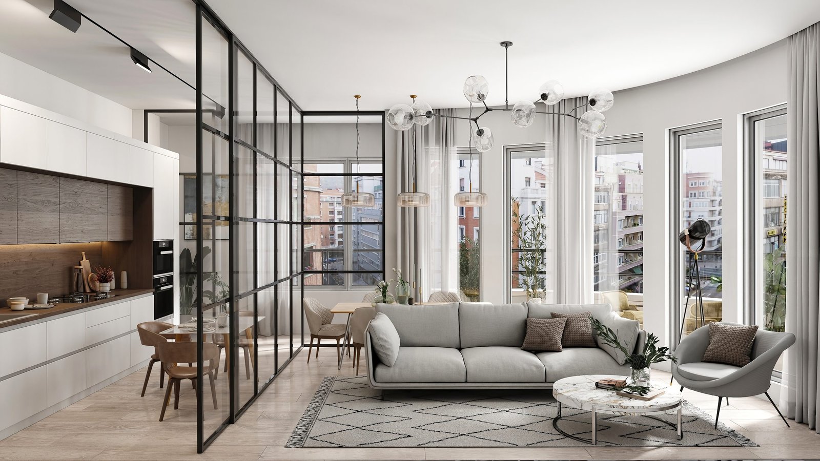Interior rehabilitado de un edificio emblemático en Bilbao en 3D (4)