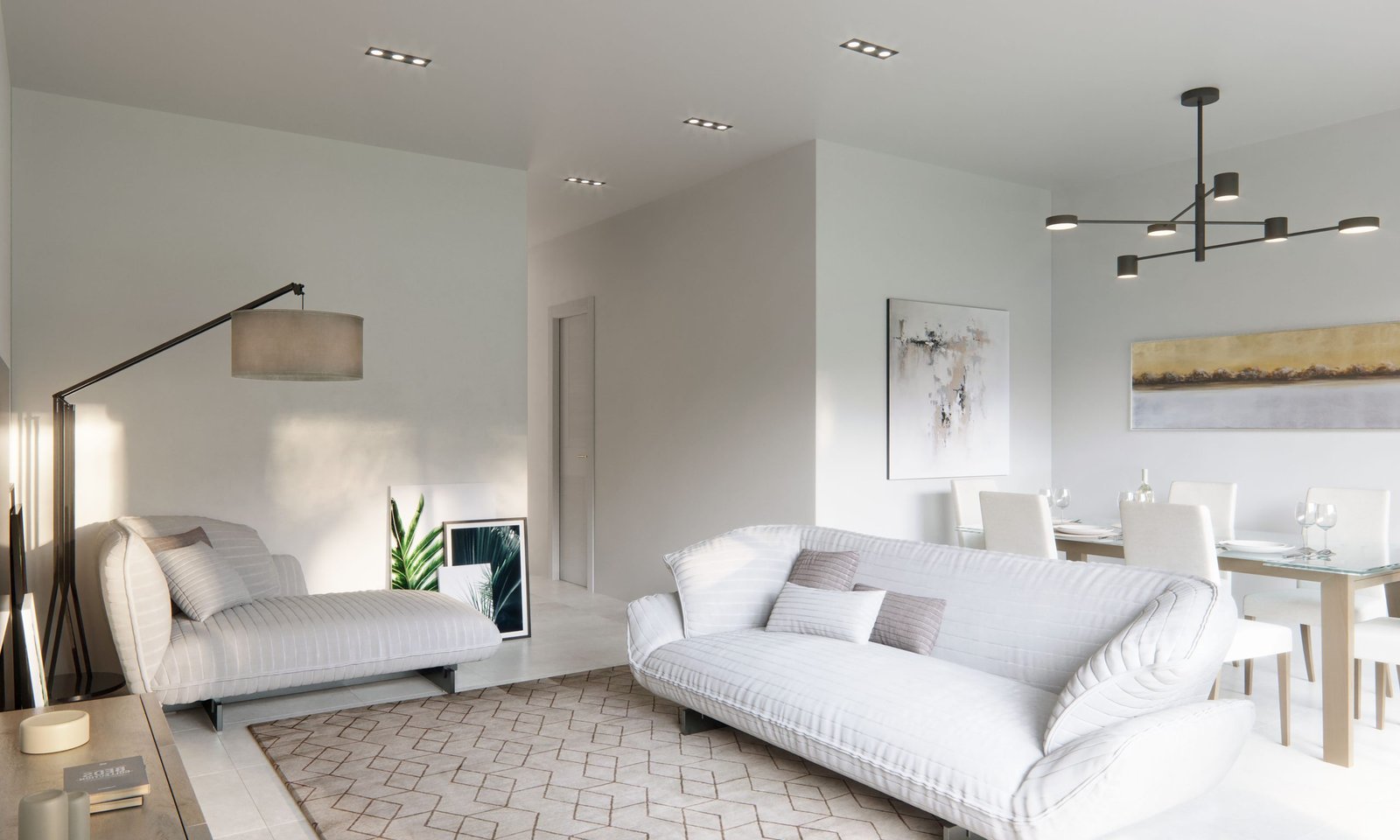 Vivienda de obra nueva de estilo mediterráneo representada en 3D (3)