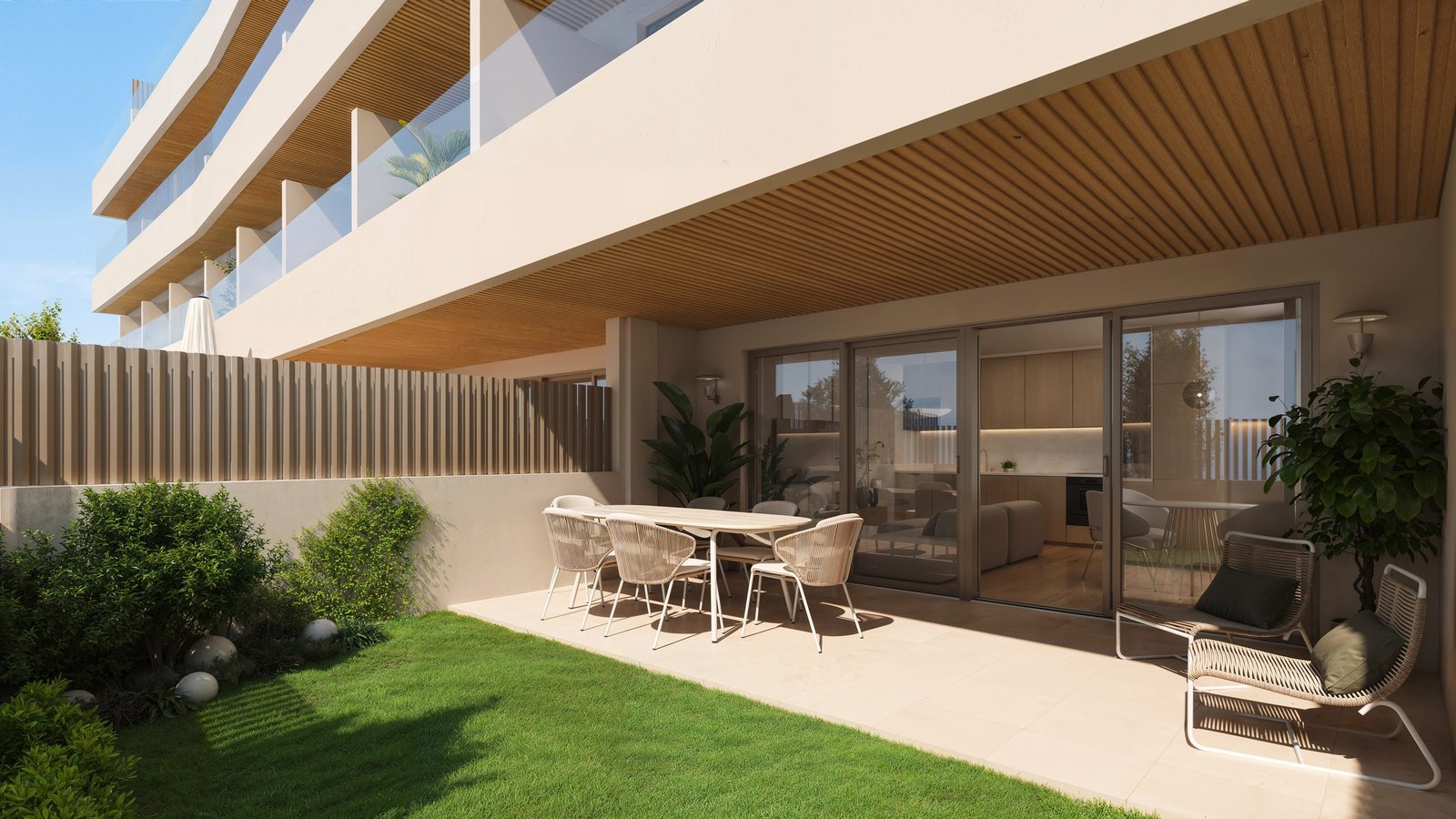 Promoción residencial frente al mar representada en 3D (2)