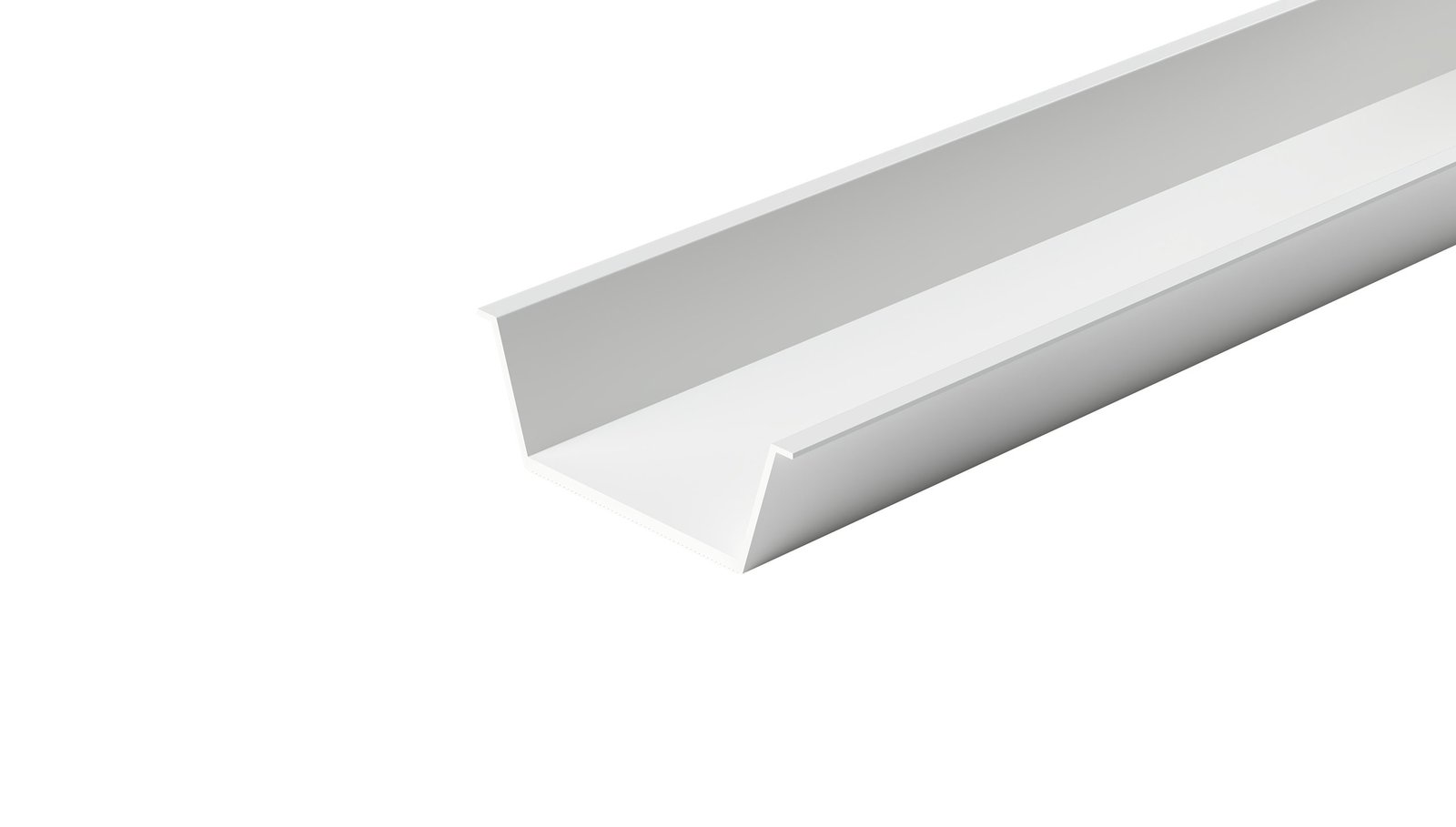 Render de producto de perfilería de iluminación sobre fondo limpio (2)