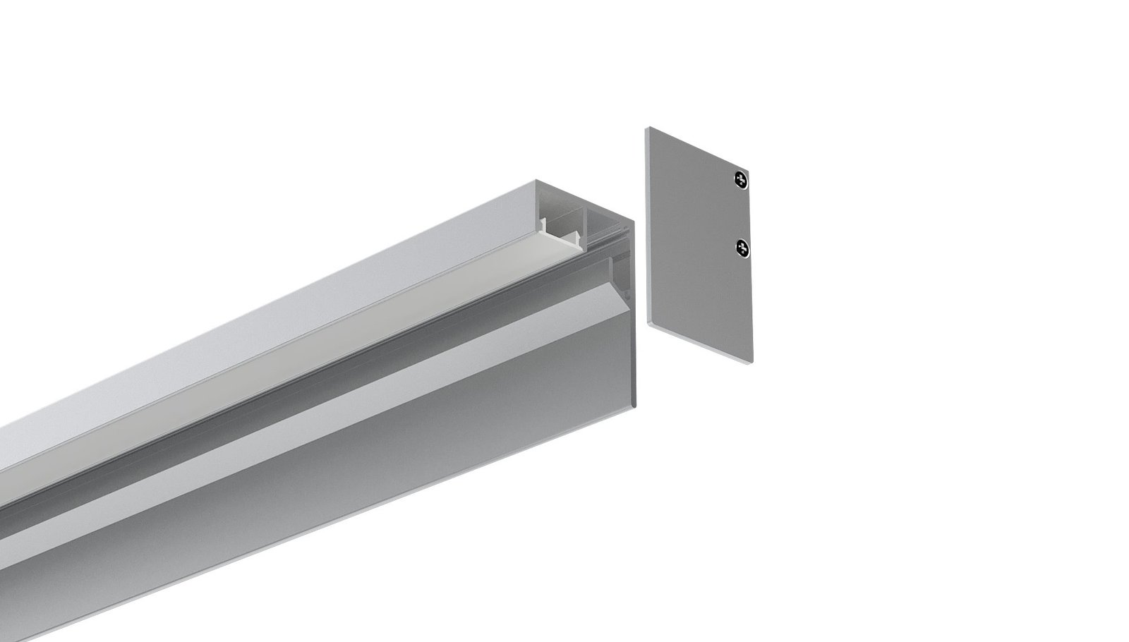 Render de producto de perfilería de iluminación sobre fondo limpio (3)