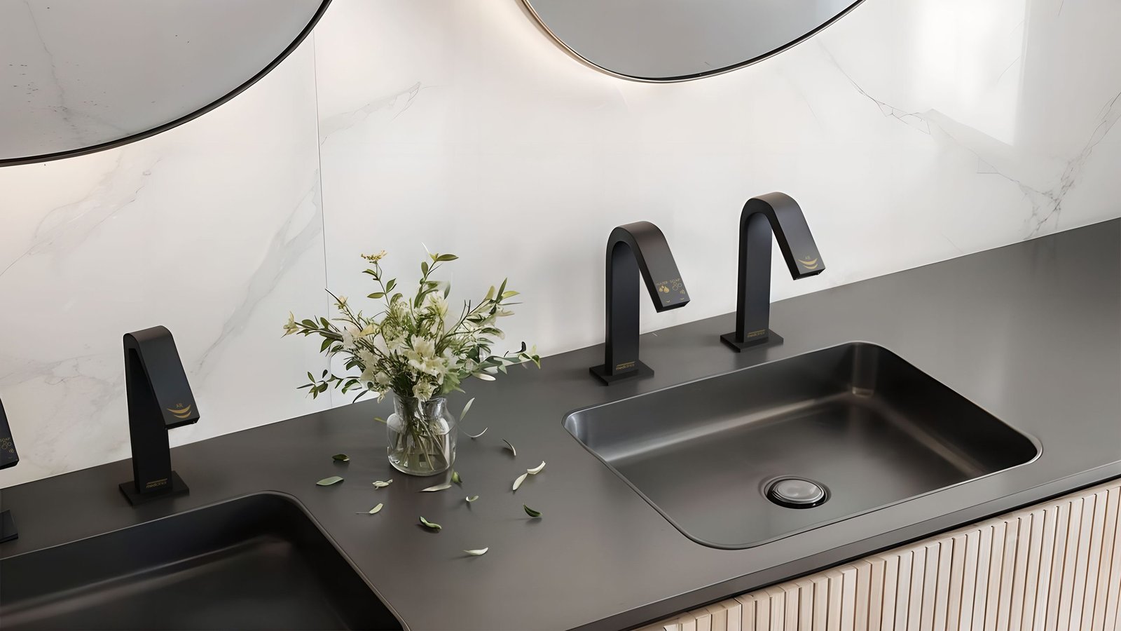 Ambiente de aseo con equipamiento sanitario representado en 3D (1)