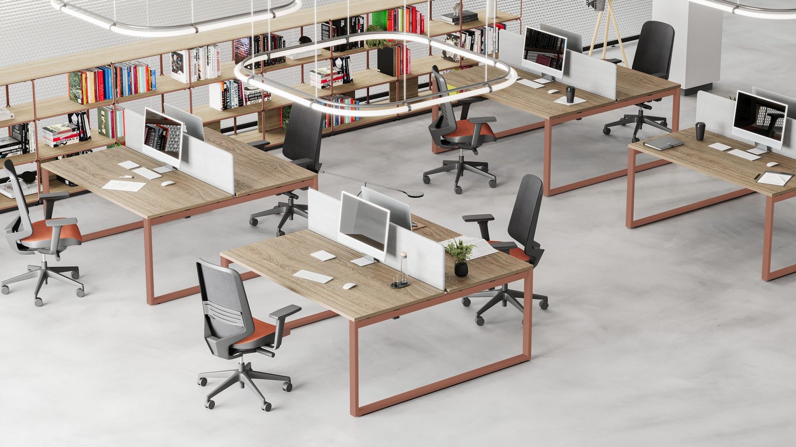 Ambiente de oficina en 3D para catálogo de mobiliario (5)