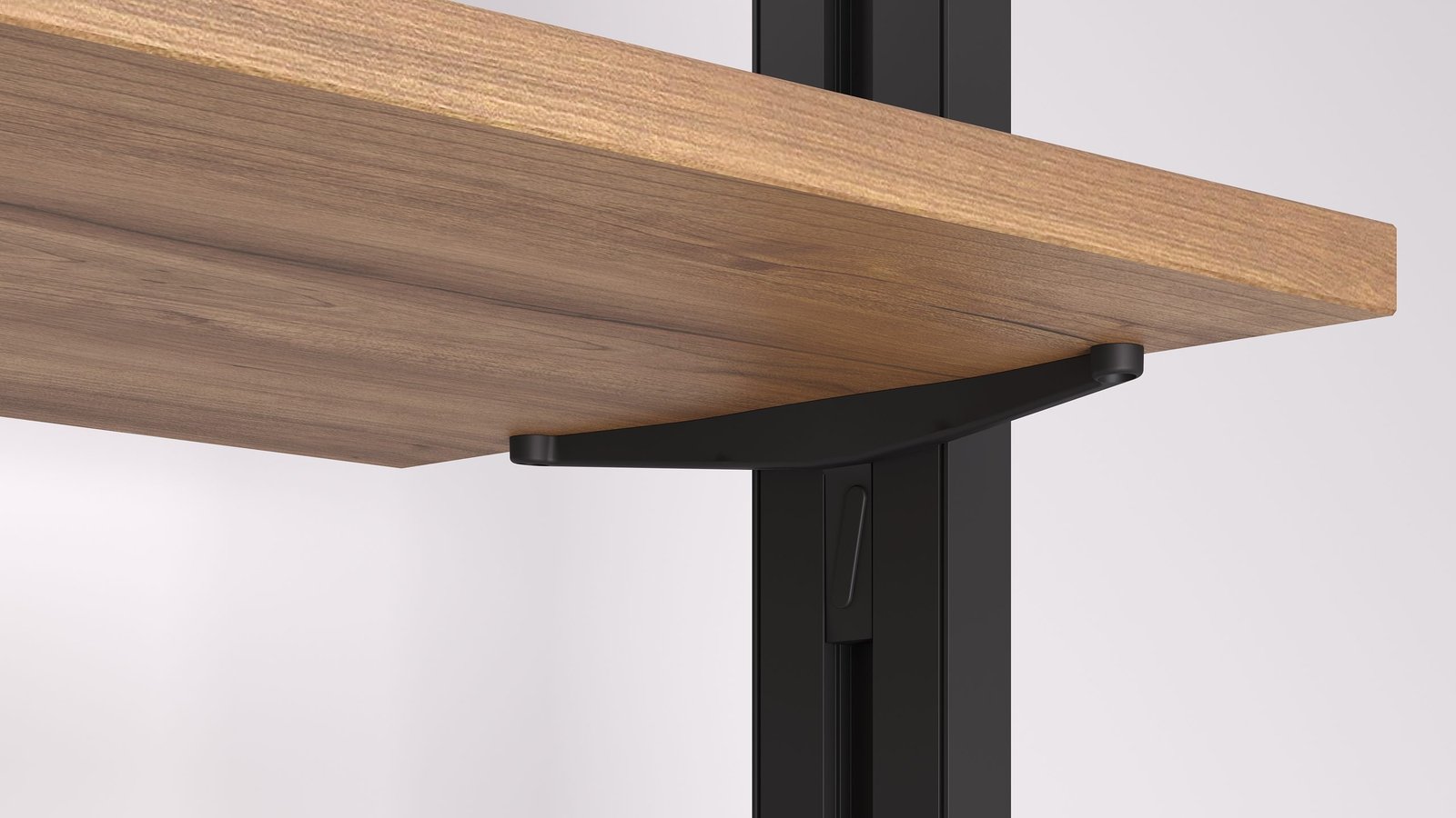 Render de producto sobre fondo blanco de un sistema modular de estantería (1)