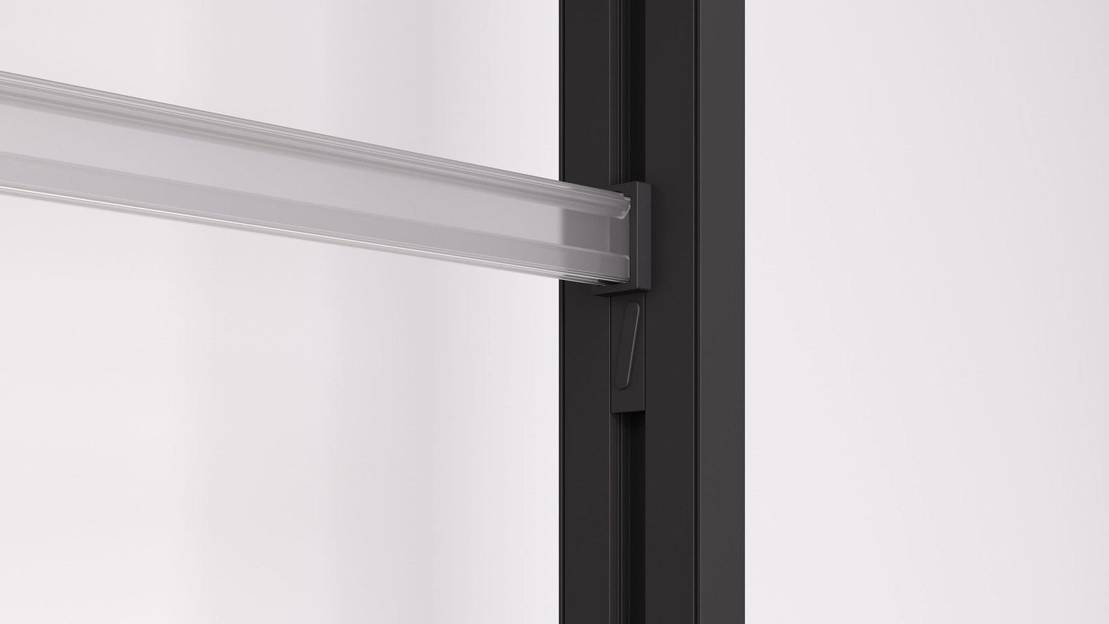 Render de producto sobre fondo blanco de un sistema modular de estantería (2)