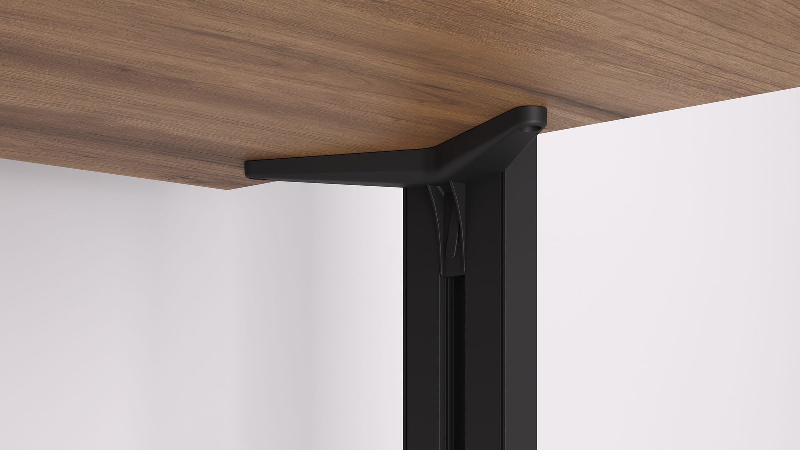 Render de producto sobre fondo blanco de un sistema modular de estantería (3)