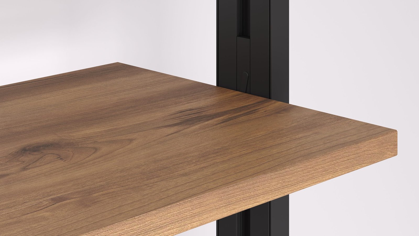 Render de producto sobre fondo blanco de un sistema modular de estantería (6)