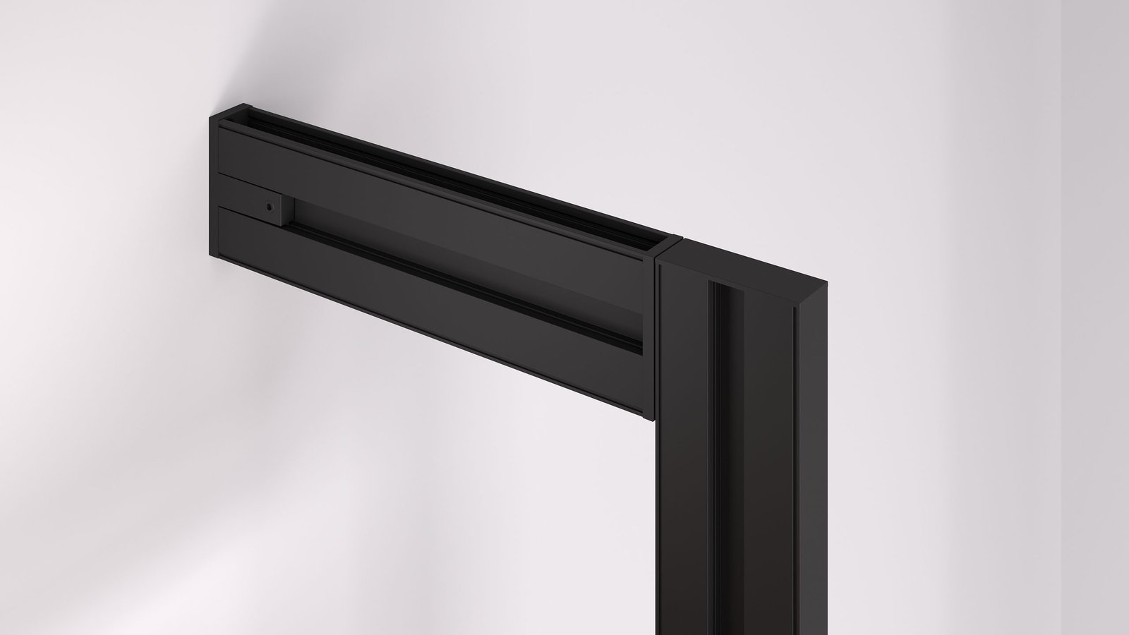 Render de producto sobre fondo blanco de un sistema modular de estantería (7)