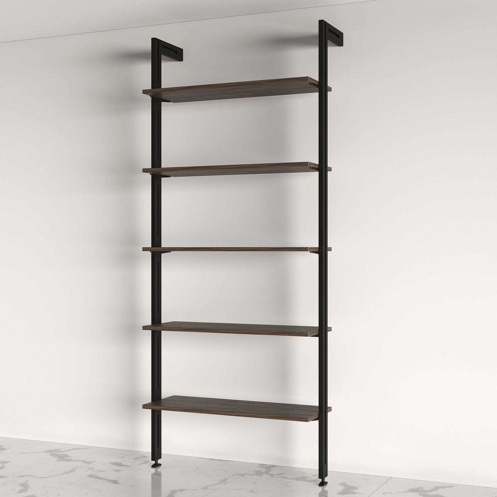 Render de producto sobre fondo blanco de un sistema modular de estantería (15)